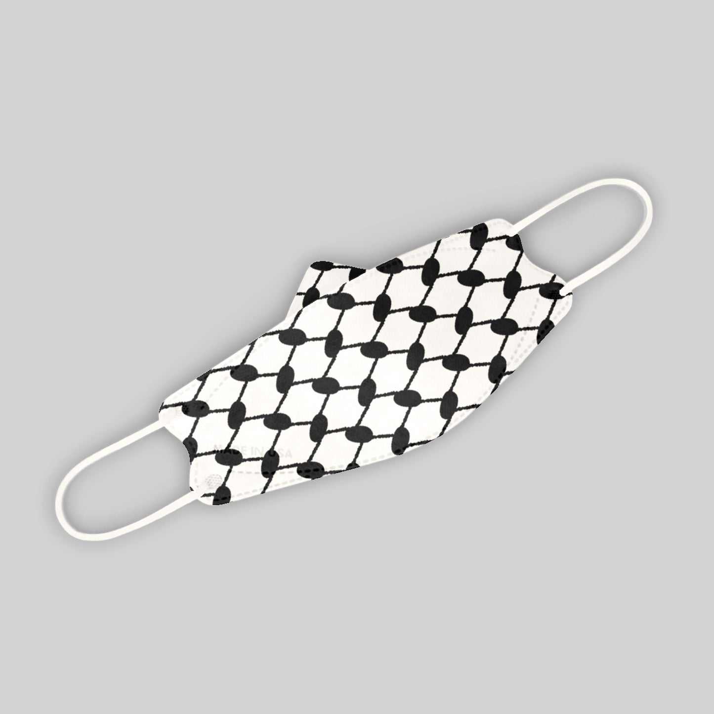 Recyclable Adult Keffiyeh 3D Face Masks with KN95 Protection KF94 Style