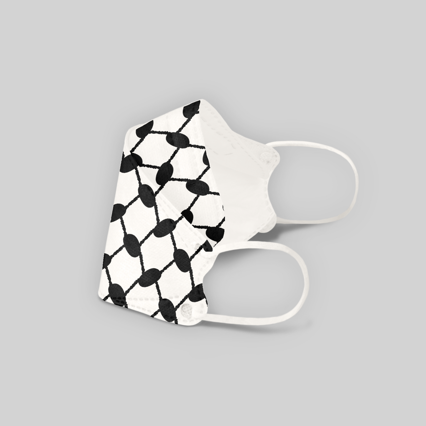 Recyclable Adult Keffiyeh 3D Face Masks with KN95 Protection KF94 Style (NCM SAMPLE)